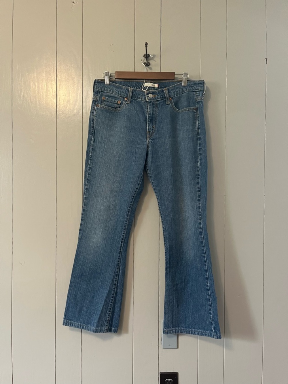 Levi's 515 Bootcut Regular Stretch Blue Denim Jeans 500 Series Women 12S